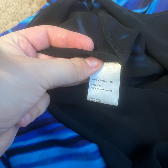 Akris Punto Blue Planet Print Sleeveless MidiDress Size US 4 - Picture 7 of 7